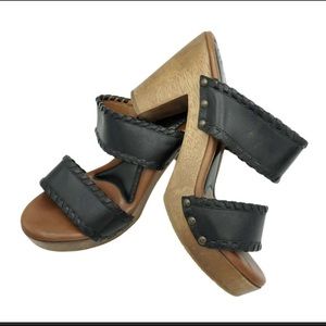 Johnston & Murphy Justine Leather Platform Sandals